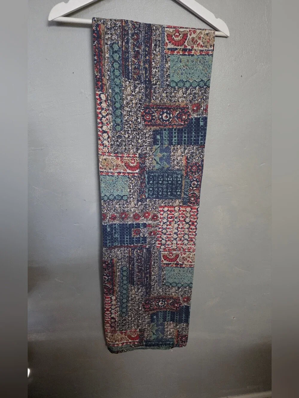 Vintage 1970s Sheridan Australia Boho Print Twin Flat Sheet